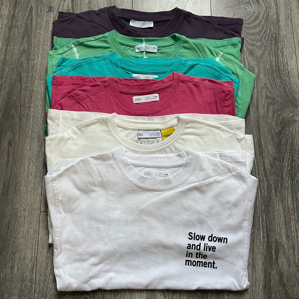Kids Colorful Graphic T-Shirts Set
